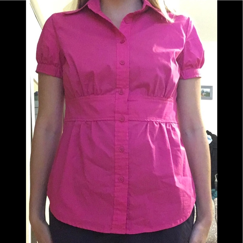 New york and company short sleeve top blouse